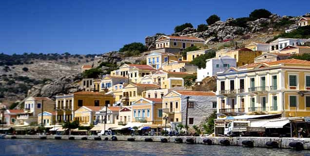 Symi island's harbour