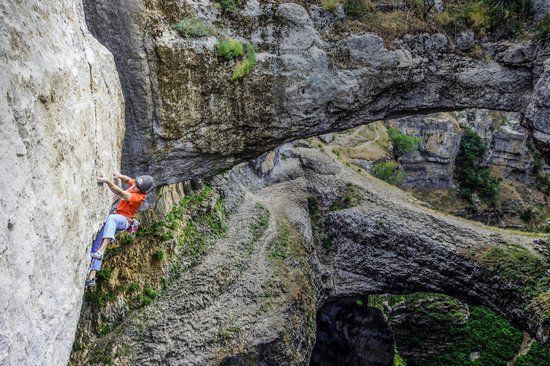 The Baatara Gorge Waterfall, Tannourine, Lebanon