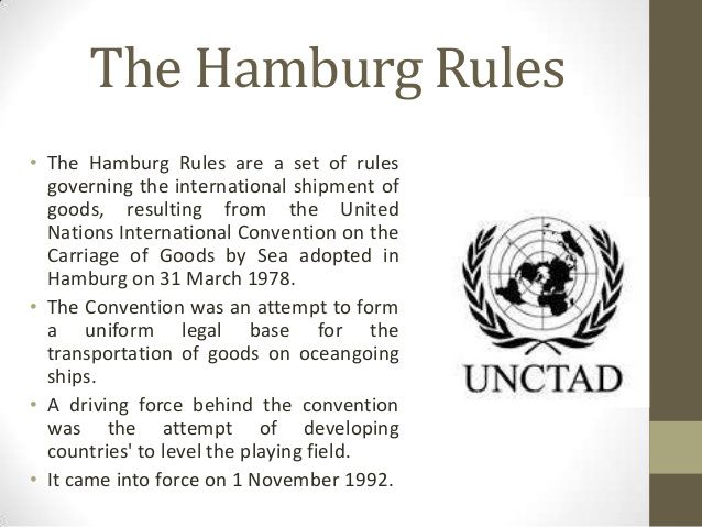 The Hamburg Rules