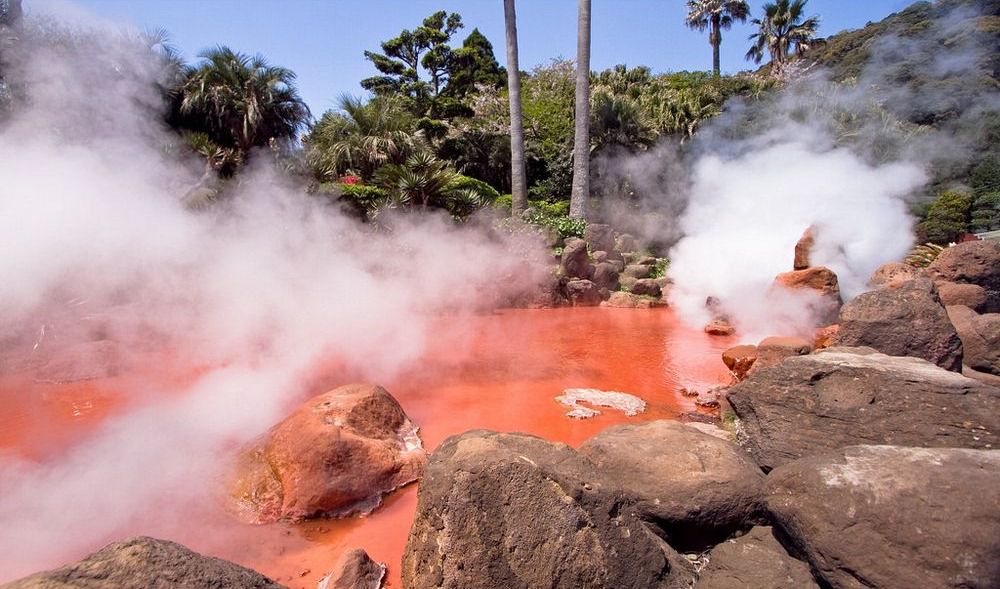 The most spectacular of Beppu’s hot springs