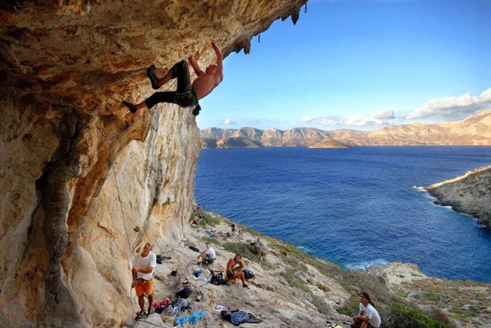 The stunning view from the Dolonas Cave