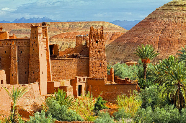 This golden adobe kasbah