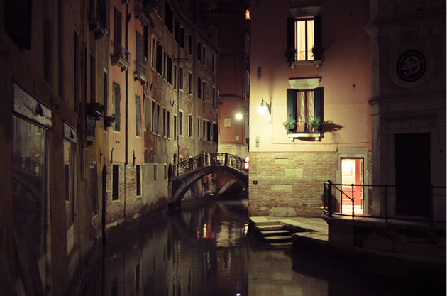 Venice at night