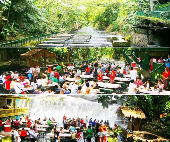 Villa Escudero has probably the most awesome restaurant in the world
