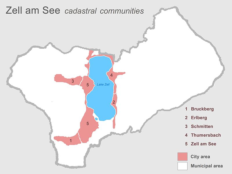 Zell am See map