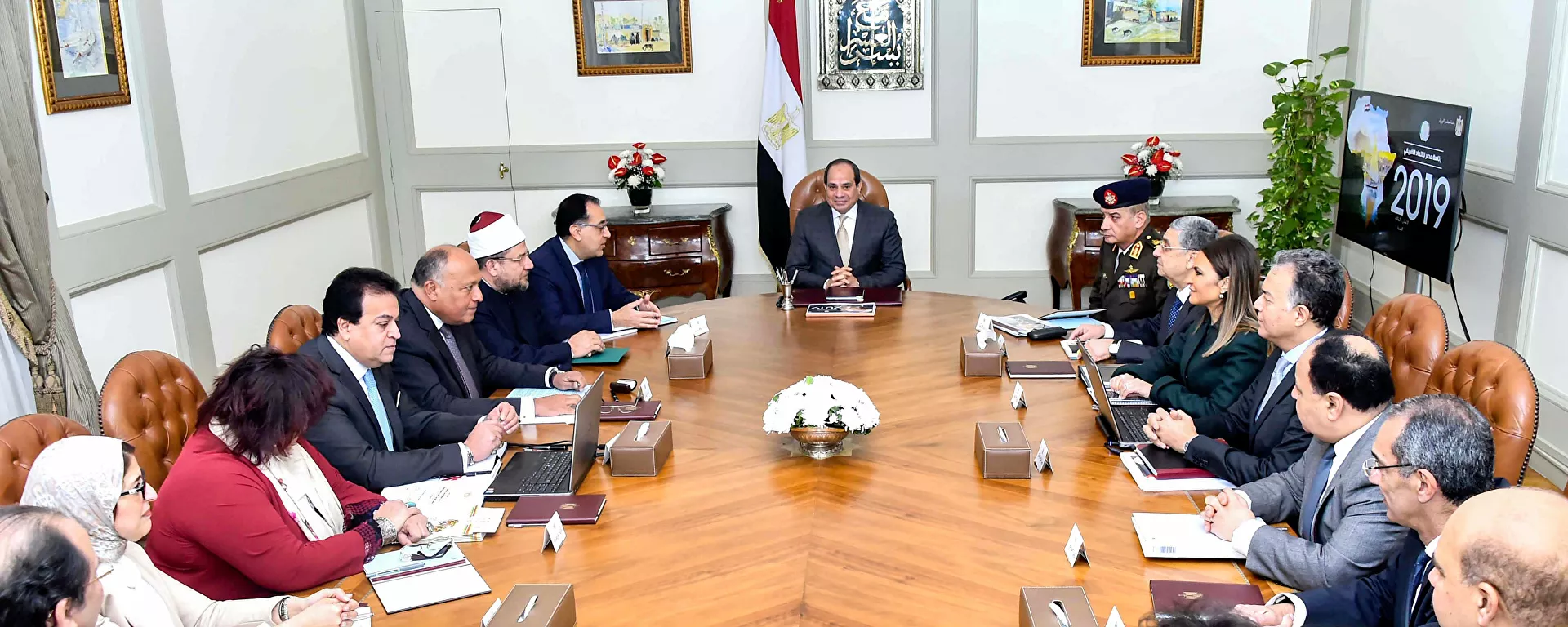 اجتماع الحكومة المصرية برئاسة الرئيس المصري عبد الفتاح السيسي - سبوتنيك عربي, 1920, 28.03.2021