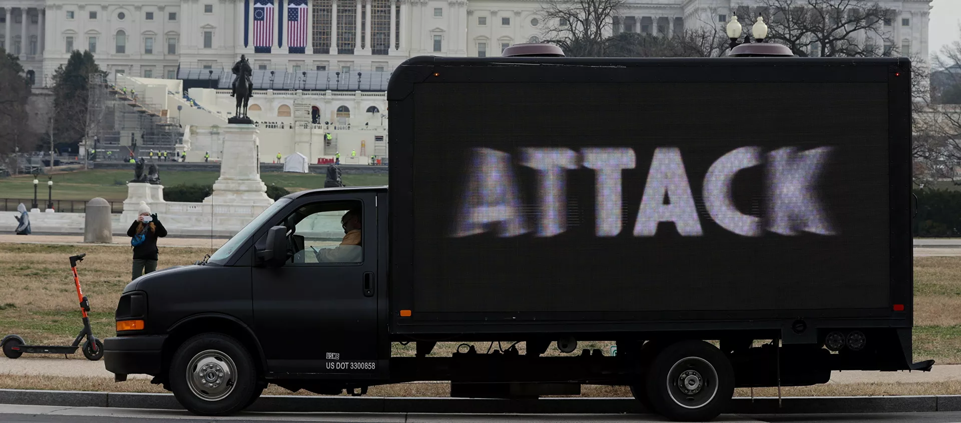 الوضع في مدينة واشنطن قبل أيام من تنصيب الرئيس المنتخب جو باين رئيسا للبلاد، الولايات المتحدة 11 يناير 2021 - سبوتنيك عربي, 1920, 10.05.2021