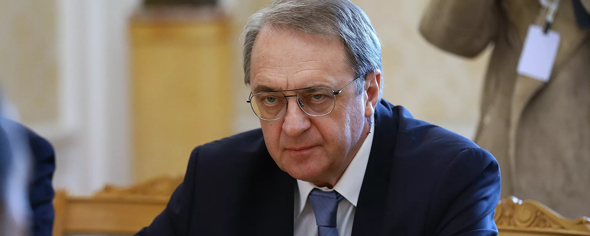 نائب وزير الخارجية الروسي ميخائيل بوغدانوف يلتقي مع رئيس الوزراء اللبناني المكلف سعد الحريري في موسكو، روسيا 16 أبريل 2021 - سبوتنيك عربي, 1920, 09.07.2021