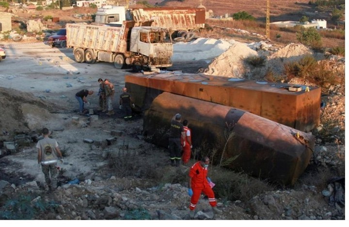 غضب بعكار بعد حادثة انفجار الخزان وعون يطالب بالتحقيق