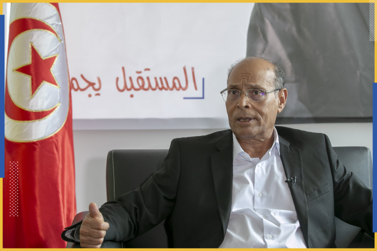 d8b5d988d8b1d8a9-d985d98ad8afd8a7d986-1-1 Tunisia's presidential candidate Moncef Marzouki- - TUNIS, TUNISIA - SEPTEMBER 01: Tunisia's presidential candidate Moncef Marzouki speaks during an exclusive interview in Tunis, Tunisia on September 01, 2019.