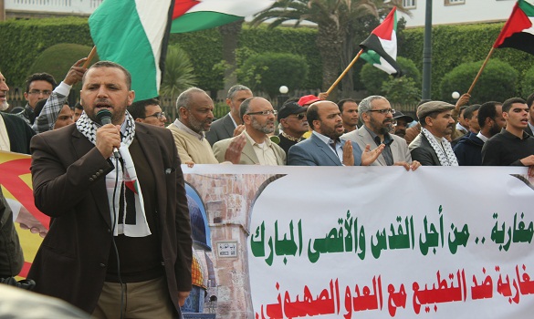 images_ihtijajat_hanaoui_a9sa الكاتب العام للمرصد المغربي لمناهضة التطبيع يكتب: التطبيع... أو الإرهاب..!!!