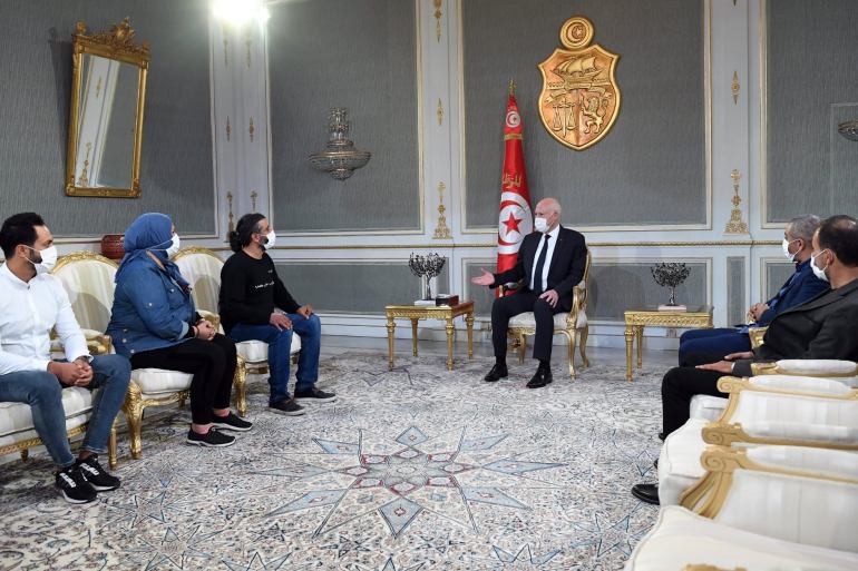 26095477-3 President of Tunisia Kais Saied