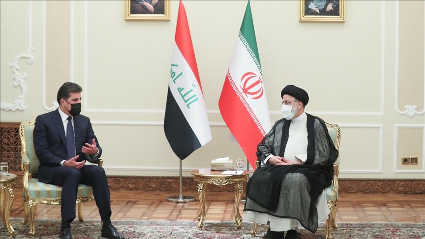 طهران.. رئيسي وبارزاني يبحثان أمن الحدود واستقرار المنطقة