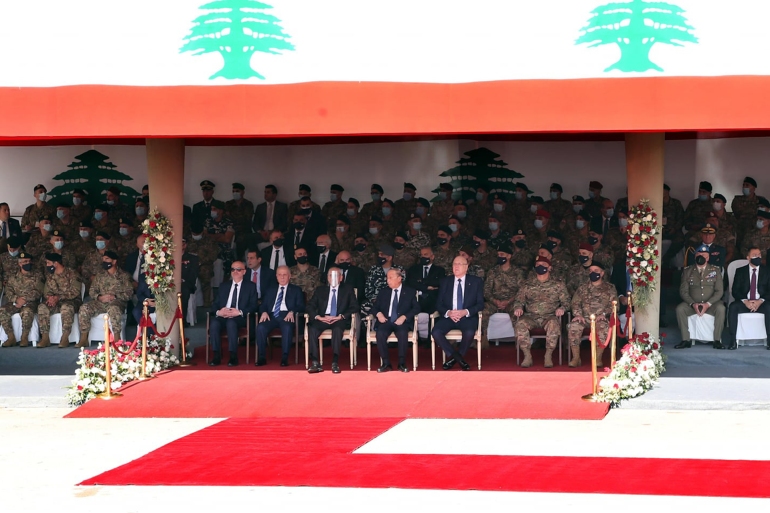 003-2-2-1 عرض عسكري رمزي بمناسبة عيد الاستقلال ال78 في لبنان