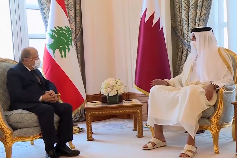 173104-mpg-00_24_25_12-still001-1 أمير قطر يلتقي الرئيس اللبناني في الدوحة