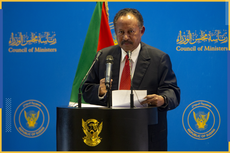 d8b5d988d8b1d8a9-d8afd8a7d8aed984d98ad8a9-2021-10-17t130103-774-1 Sudanese Prime Minister, Abdalla Hamdok- - KHARTOUM, SUDAN -AUGUST 15: Sudanese Prime Minister, Abdalla Hamdok speaks during a press conference in Khartoum, Sudan on August 15, 2021.