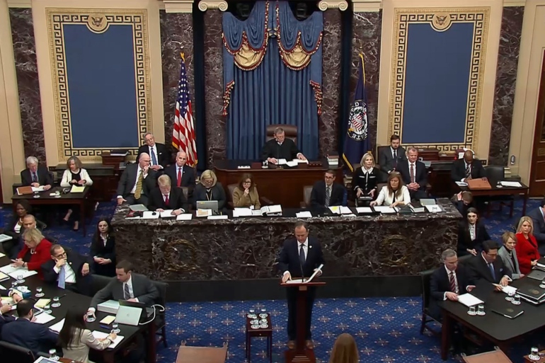 مجلس الشيوخ يواصل  محاكمة ترامب بتهم تجاوز القانون