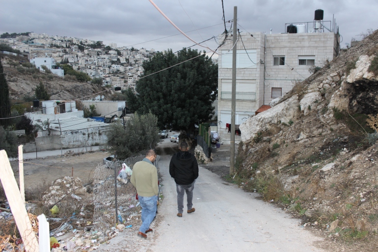 4-أسيل جندي، سلوان، القدس، صورة عامة من حي وادي ياصول الذي يهدد سكانه خطر التهجير القسري(الجزيرة نت).