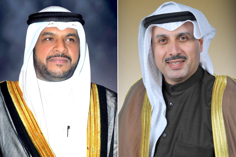 2-68-1 وزير الدفاع الكويتي الشيخ حمد جابر العلي، ووزير الداخلية الكويتي الشيخ أحمد المنصور المصدر: الصحف الكويتية البلد: الكويت