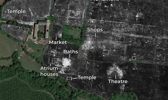 رادار يكشف تفاصيل مدينة رومانية