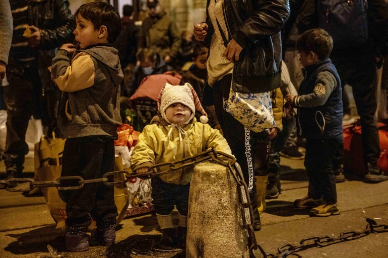 Ukrainians Flee To Hungary Amid Russia's Armed Invasion
