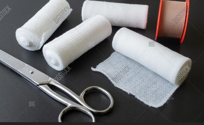 لا تستخدم الأنواع المطاطية مع الضمادات