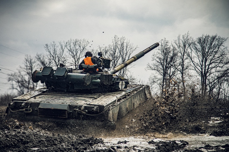 Drills of Ukrainian armed forces