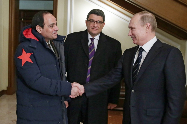 untitle323232d-2-1 Field Marshal Abdul-Fattah el-Sisi of Egypt, left, met with President Vladimir V. Putin of Russia in Moscow - SOURCE: kremlin
