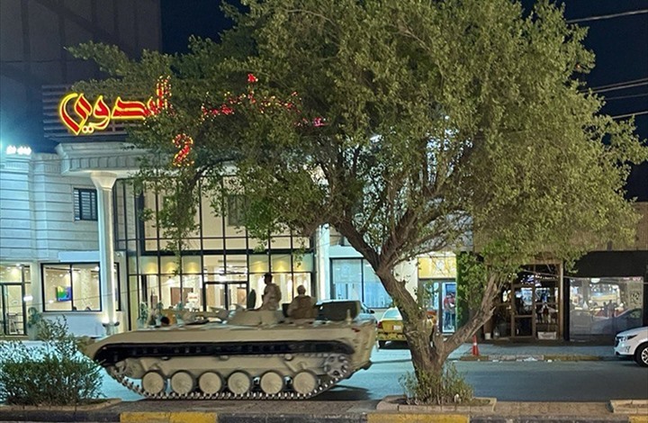انتشار مدرعات بشوارع بغداد بعد محاولة اغتيال الكاظمي (صور)