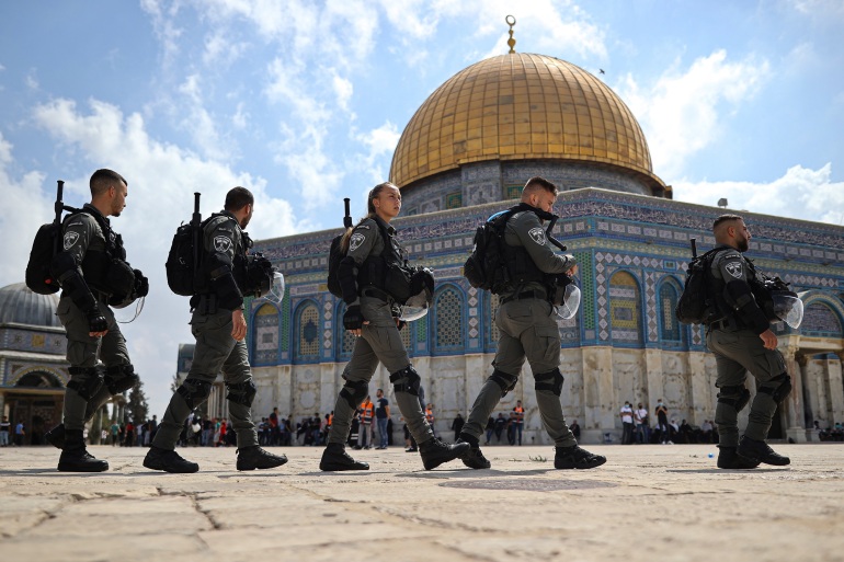 25549784-1 Demonstration at the Masjid Al Aqsa in support of Palestinian prisoners