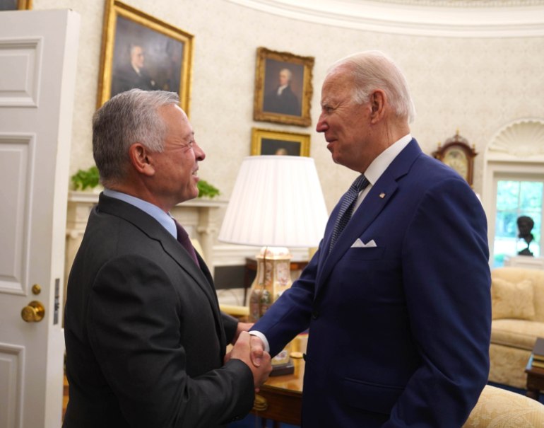 King of Jordan Abdullah II in Washington