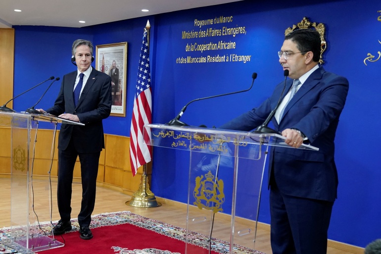 U.S. Secretary of State Blinken visits Rabat