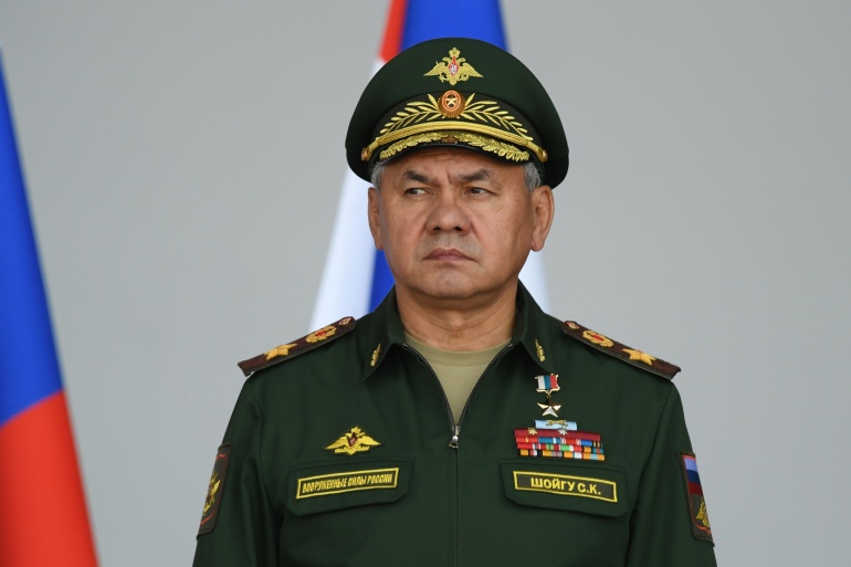 Russian Defence Minister Shoigu attends the opening ceremony of the International military-technical forum "Army-2021" in Moscow Region