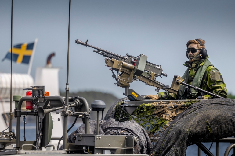 1241249619 Swedish And Finnish Amphibious Forces Take Part In NATO Military Drill “Baltops 22” In Stockholm Archipelago