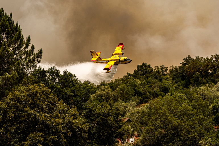 1241897548 Fires Rage In Central Portugal Amid European Heatwave