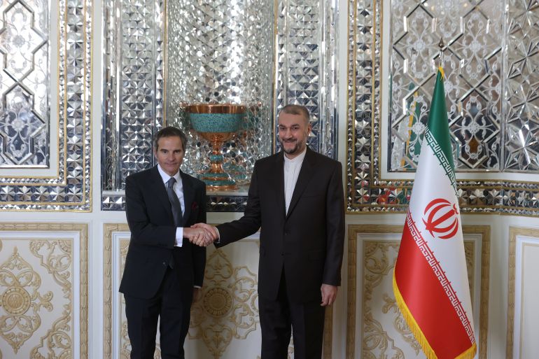2022-03-05t102407z-1 International Atomic Energy Agency (IAEA) Director General Rafael Mariano Grossi meets with Iran's Foreign Minister Hossein Amir-Abdollahian in Tehran, Iran, March 5, 2022. Majid Asgaripour/WANA (West Asia News Agency) via REUTERS ATTENTION EDITORS - THIS IMAGE HAS BEEN SUPPLIED BY A THIRD PARTY.