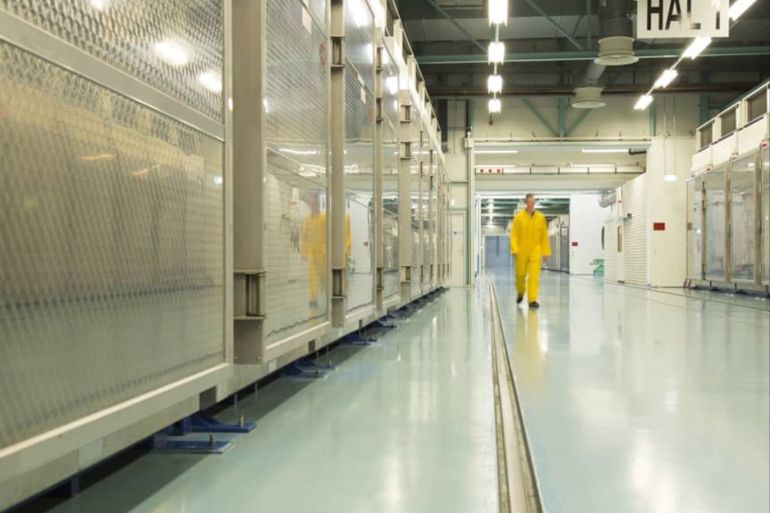A handout photo made available by the Iran Atomic Energy Organization reportedly shows the inside of the Iran's Fordow nuclear facility, in Fordow, Qom province, 06 November 2019. Media reported following president Rouhani's announcement of the country's fourth step in reducing its nuclear commitment to the Joint Comprehensive Plan of Action (JCPOA), Iran will begin injecting uranium gas into 1,044 advanced centrifuges. EPA-EFE/HO HANDOUT HANDOUT EDITORIAL USE ONLY/NO SALES