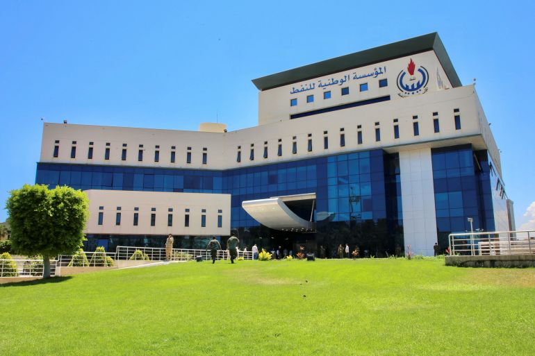 General view of the Libyan state National Oil Corporation (NOC) in Tripoli