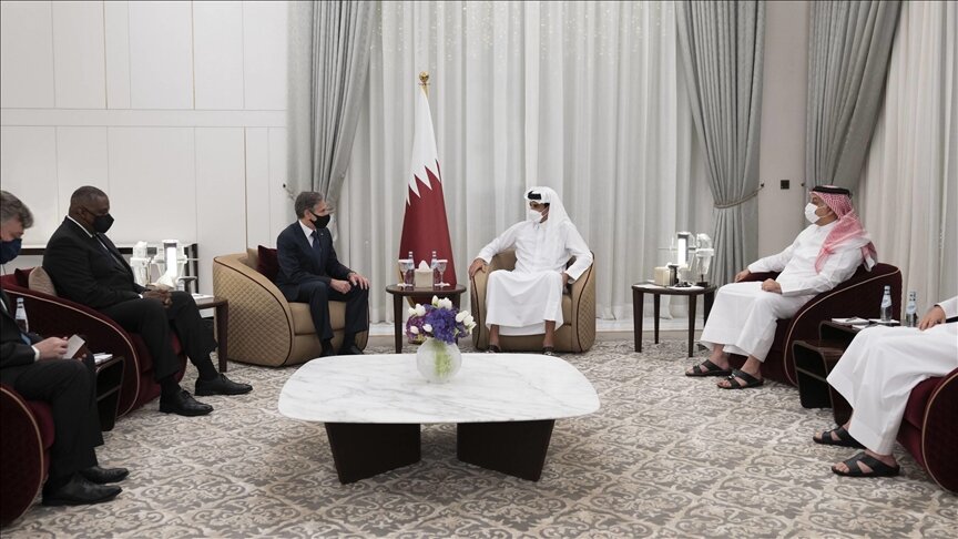 مباحثات قطرية أمريكية حول أفغانستان.. وبايدن يشكر تميم